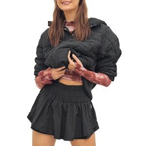 Free People Black Skort